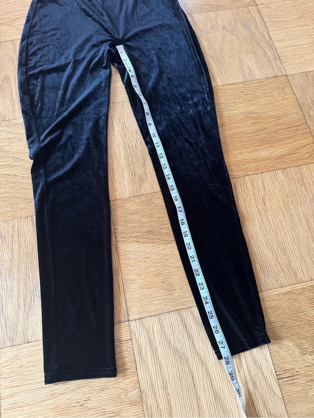 Spanx Assets Velvet Leggings Black High Waist Stretch XL - Picture 6 of 6